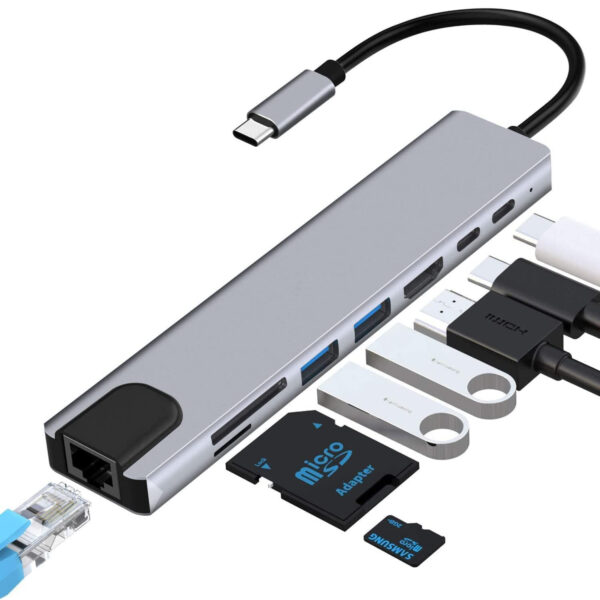 8 in 1 usb c hub 2