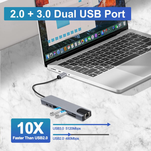 8 in 1 usb c hub 7