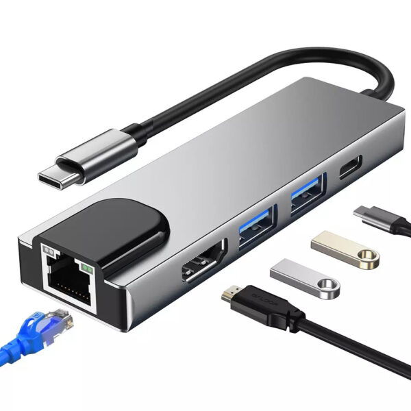 5 in 1 USB C Hub 1