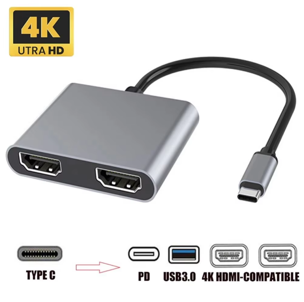 4 IN 1 Dual HDMI adapter 10 1