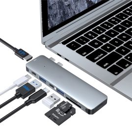 dual usb c hub